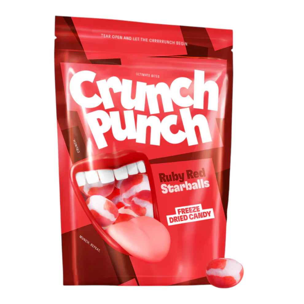 Crunch Punch Ruby Red Starballs (15x50g) – SnackShop B2B